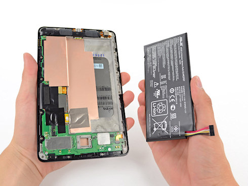 iFixit оценили Google Nexus 7