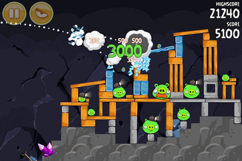 Angry Birds для iOS получила 15 новых уровней