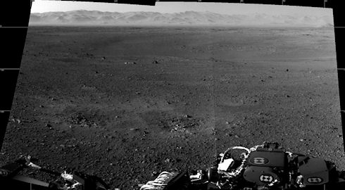 Первый снимок Марса с марсохода Curiosity