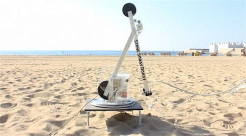 Песочный строитель Stone Spray Robot
