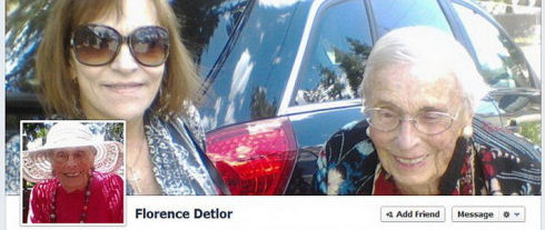 101-летняя Флоренс Детлор – старейший пользователь Facebook