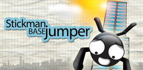 Stickman Base: прыгаем с парашютом