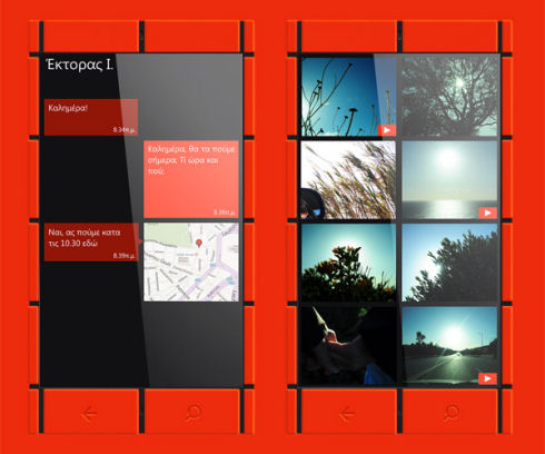 Смартфон WP8 по-гречески