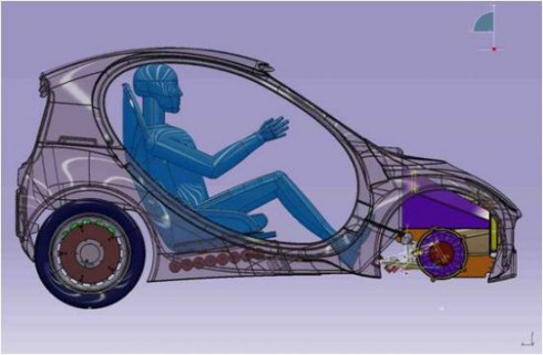 Водородный автомобиль Riversimple Urban Car
