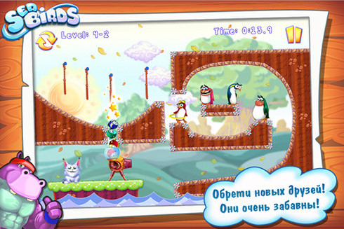 Seabirds: снежные приключения пингвинов