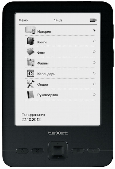Электронный ридер teXet TB-436 с экраном 4,3 дюйма