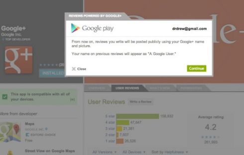 Для комментирования в Google Play потребуется авторизация