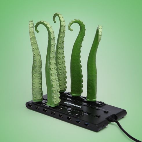 USB Squirming Tentacle – зеленые компьютерные щупальца