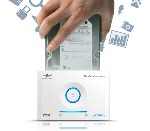 Wi-Fi док-станция Vantec NexStar для жестких дисков