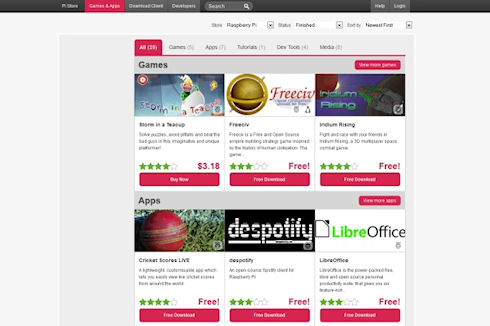 Запущен магазин приложений для платформы Raspberry Pi