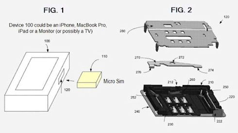 Apple получила патент на коннекторы для SIM-карт