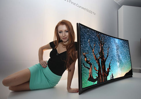 Samsung показала вогнутый телевизор