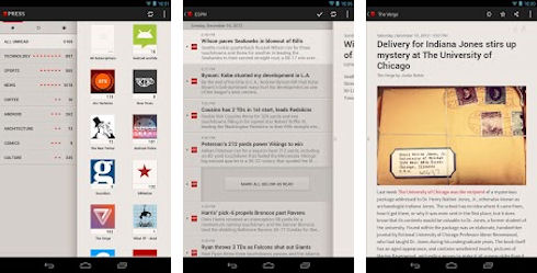 Press - удобная читалка для Google Reader