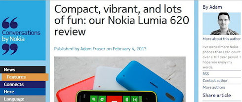 Nokia публикует обзоры собственных смартфонов