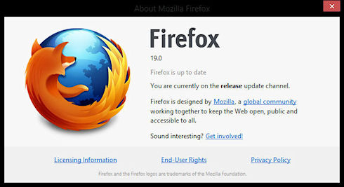 FireFox 19 получил собственный просмотрщик файлов PDF