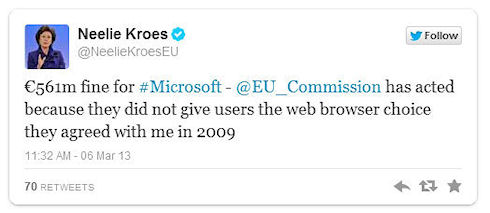 561 млн евро – штраф для Microsoft за Internet Explorer