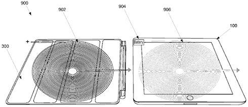 Apple патентует беспроводную зарядку планшетов