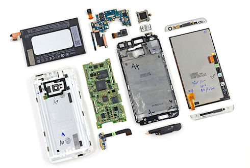 iFixit оценил ремонтопригодность HTC One
