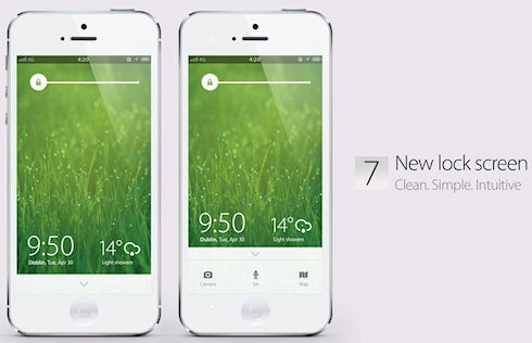 Очередной вариант интерфейса iOS 7