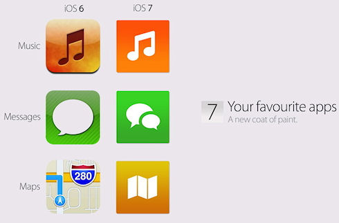 Очередной вариант интерфейса iOS 7