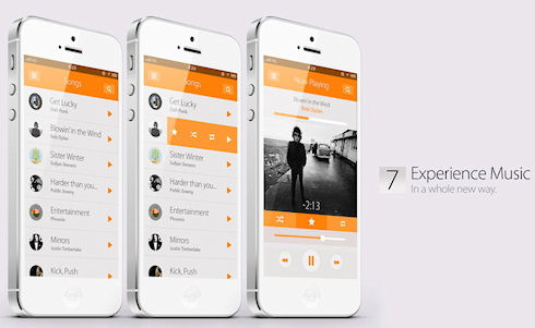 Очередной вариант интерфейса iOS 7