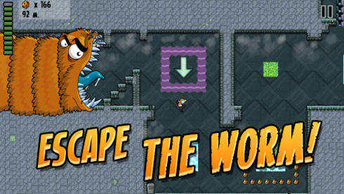 Worm Run – брось алмазы, беги!