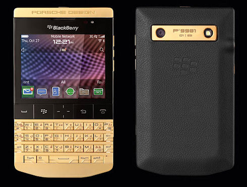 Смартфон P’9981 от Porsche Design получил позолоченный корпус