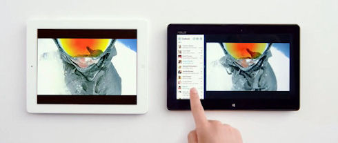 Microsoft положила iPad на обе лопатки