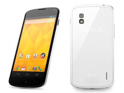 LG выпустит Nexus 4 в белом цвете