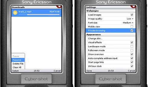 Opera Mini 4.5 для телефонов получила менеджер закачек
