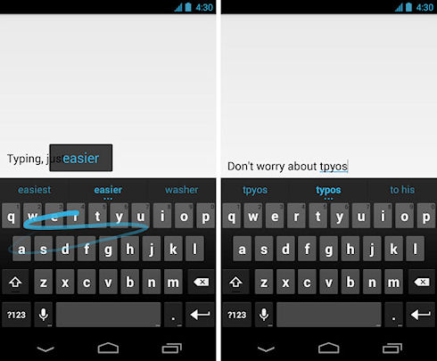 Клавиатура Google доступна в Google Play