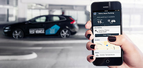 Новый автомобиль Volvo с системой автоматической парковки