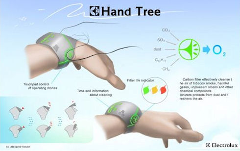 Hand-Tree – персональное «наручное дерево» для очистки воздуха