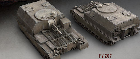 Британские самоходки в World of Tanks 8.7