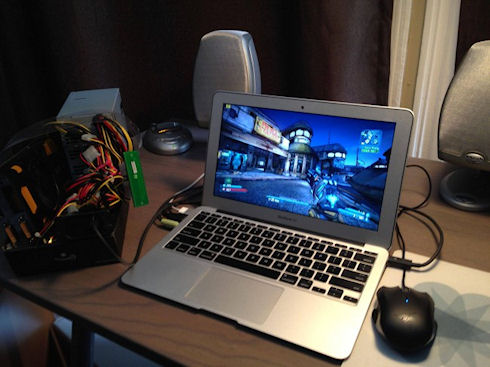 К MacBook Air подключили дискретное видео
