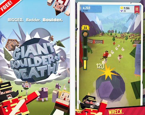 Giant Boulder of Death – бесплатный каменный раннер