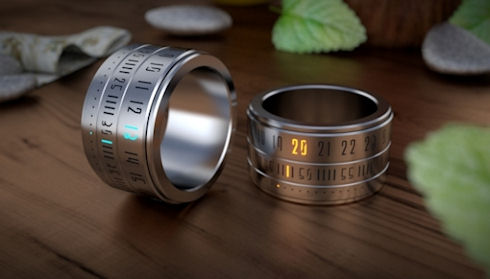 Оригинальные часы The Ring Clock «на палец»