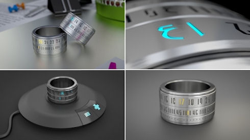 Оригинальные часы The Ring Clock «на палец»