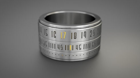 Оригинальные часы The Ring Clock «на палец»