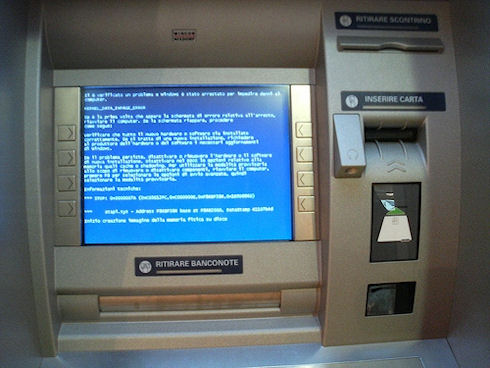 1,5 млн банкоматов в мире продолжают использовать Windows XP