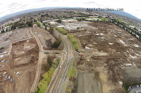 В Сеть попали фотографии стройплощадки штаб-квартиры Apple