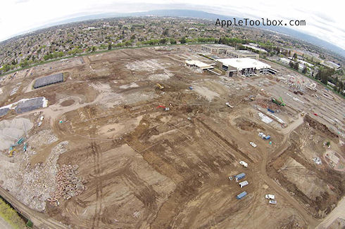 В Сеть попали фотографии стройплощадки штаб-квартиры Apple