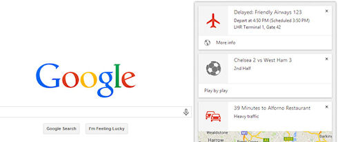 Поиск Google Now стал доступен на персональных компьютерах
