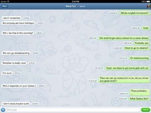 Мессенджер Telegram стал доступен в версии для iPad