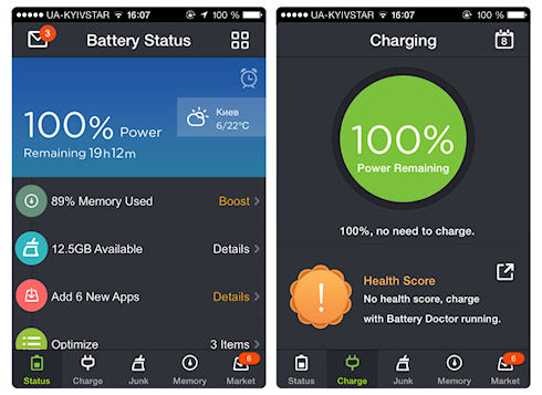 BatteryDoctor – «умный» доктор для аккумулятора iPhone