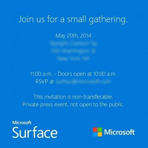 20 мая может стать датой рождения планшета Surface mini