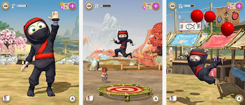 Clumsy Ninja – герой с большими глазами