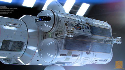 Создан макет межзвездного корабля «Enterprise»