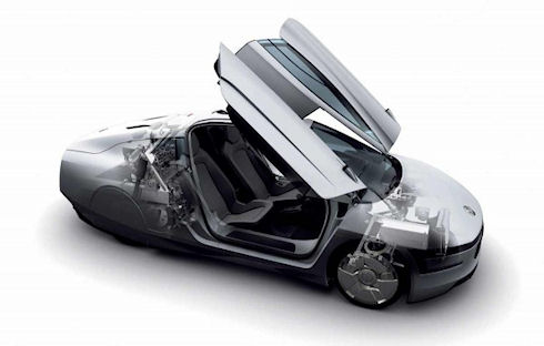 Volkswagen XL1 – «фантастический» немецкий гибрид