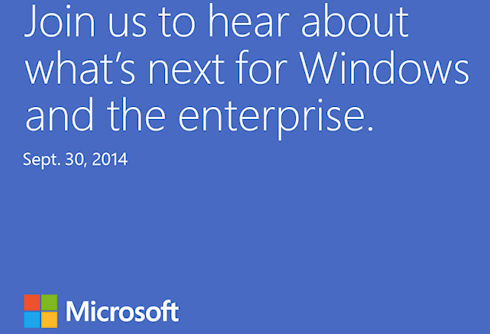 30 сентября Microsoft представит Windows 9